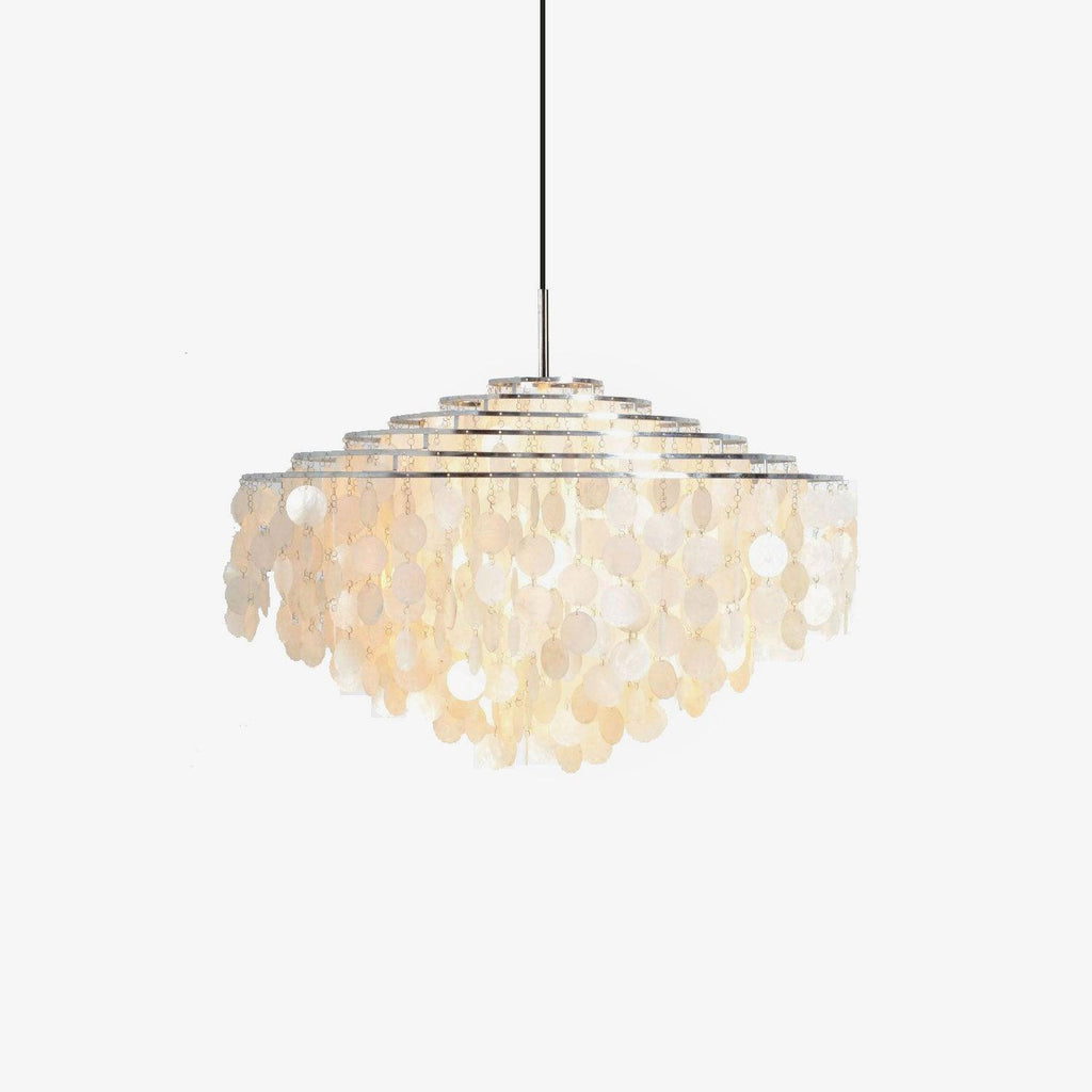 Lustra Suspension Lampe Anneau Rond en Coquillage - Neutralighting