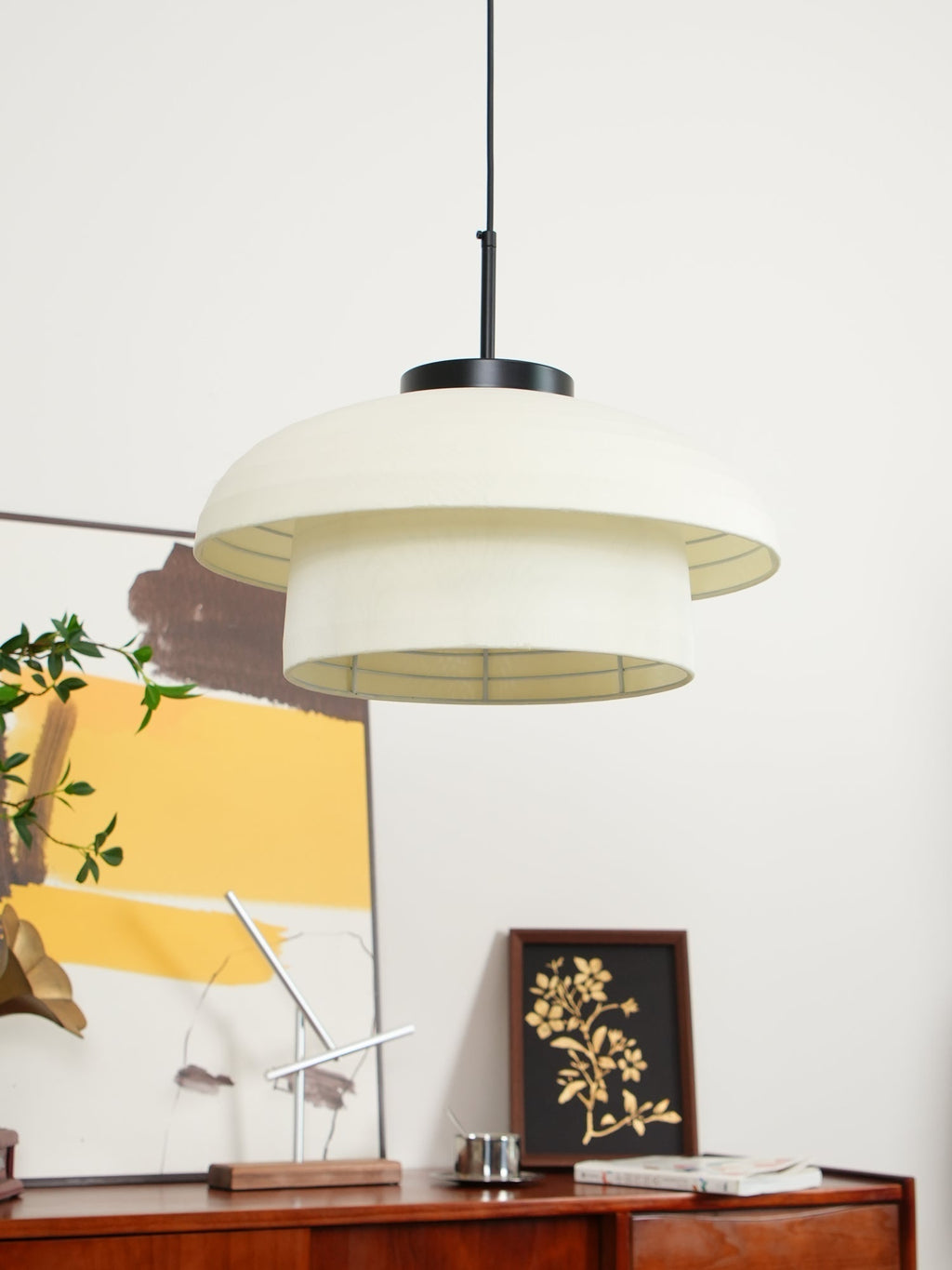 Tavirce Tissu Artistique Pendentif Lumière - Neutralighting