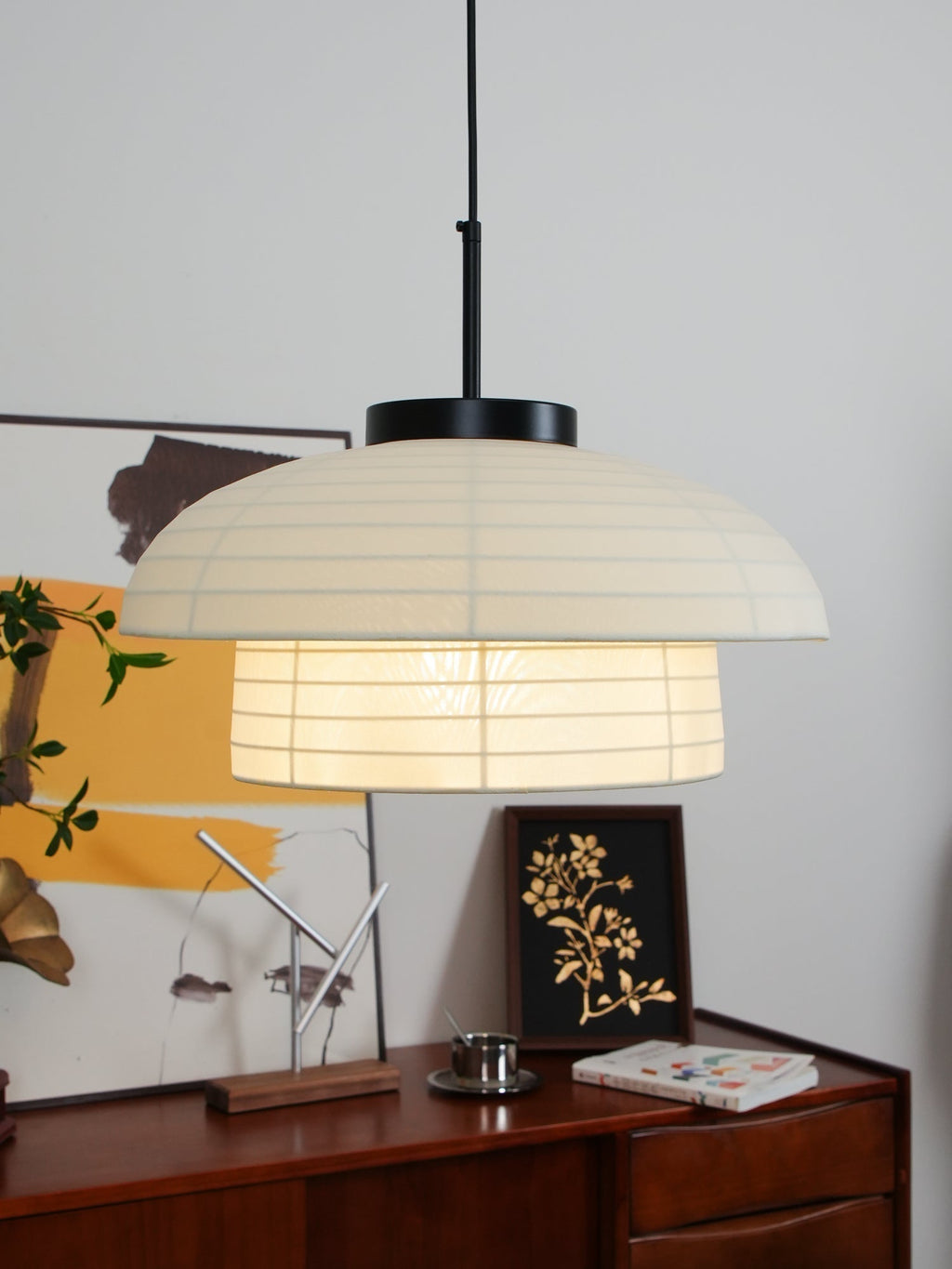 Tavirce Tissu Artistique Pendentif Lumière - Neutralighting