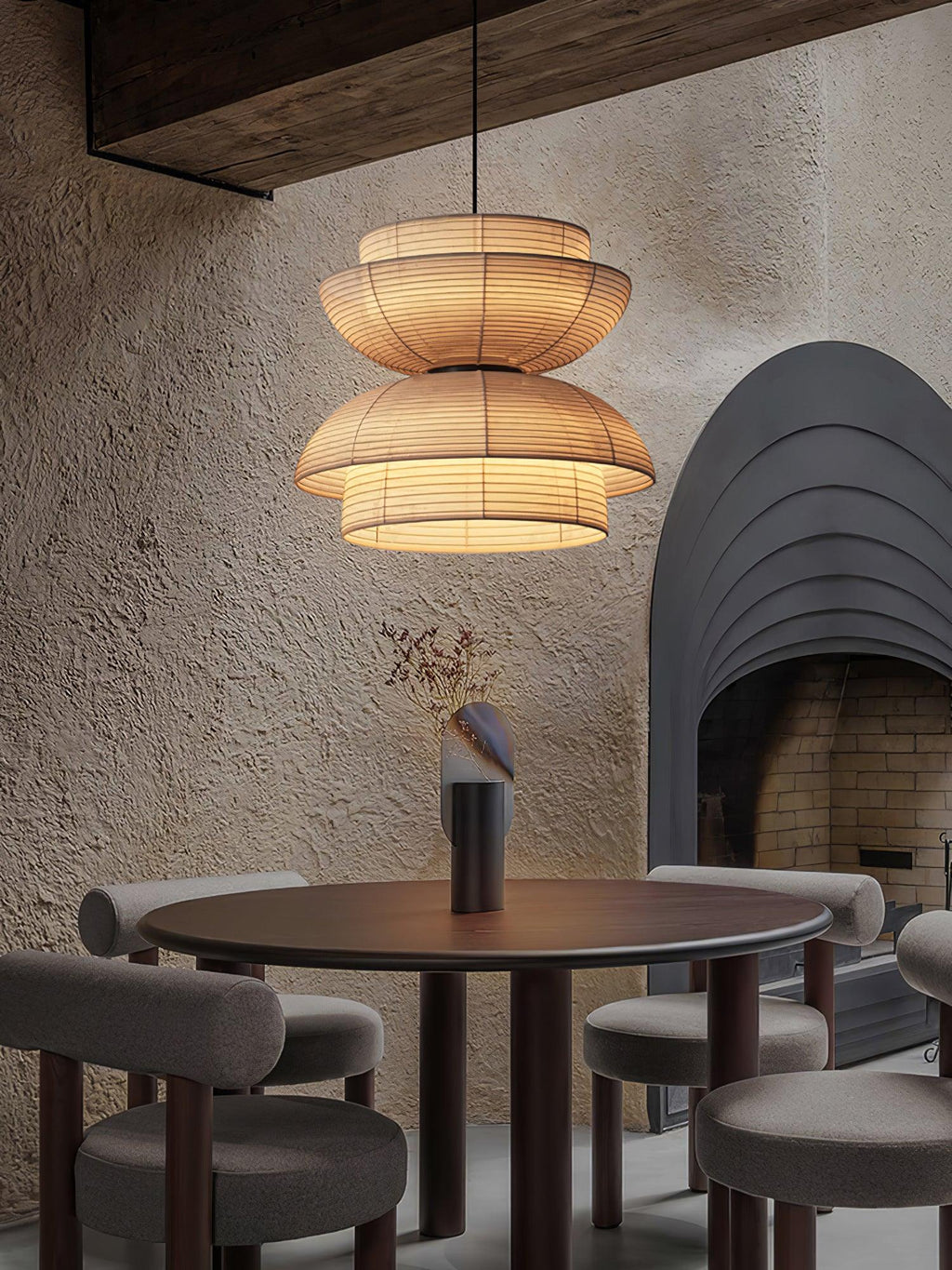 Tavirce Tissu Artistique Pendentif Lumière - Neutralighting