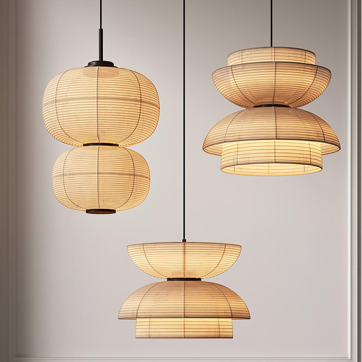 Tavirce Tissu Artistique Pendentif Lumière - Neutralighting