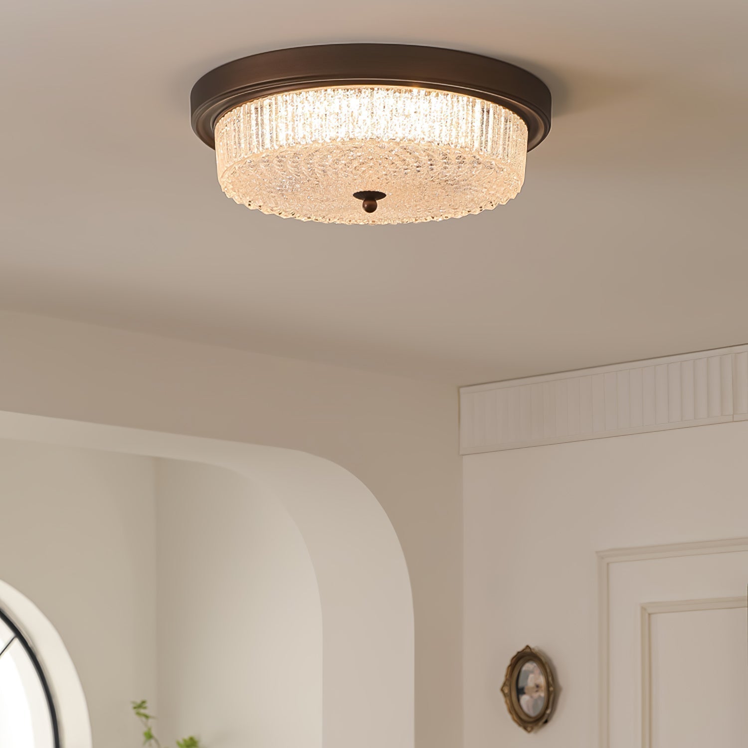 Ilsolen Nordic Art Classique Verre Plafonnier - Neutralighting