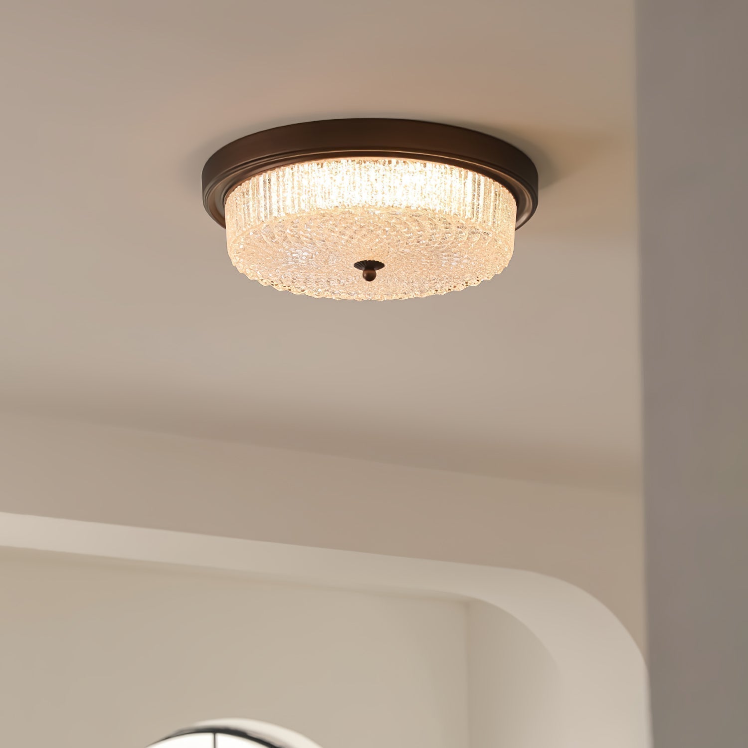 Ilsolen Nordic Art Classique Verre Plafonnier - Neutralighting