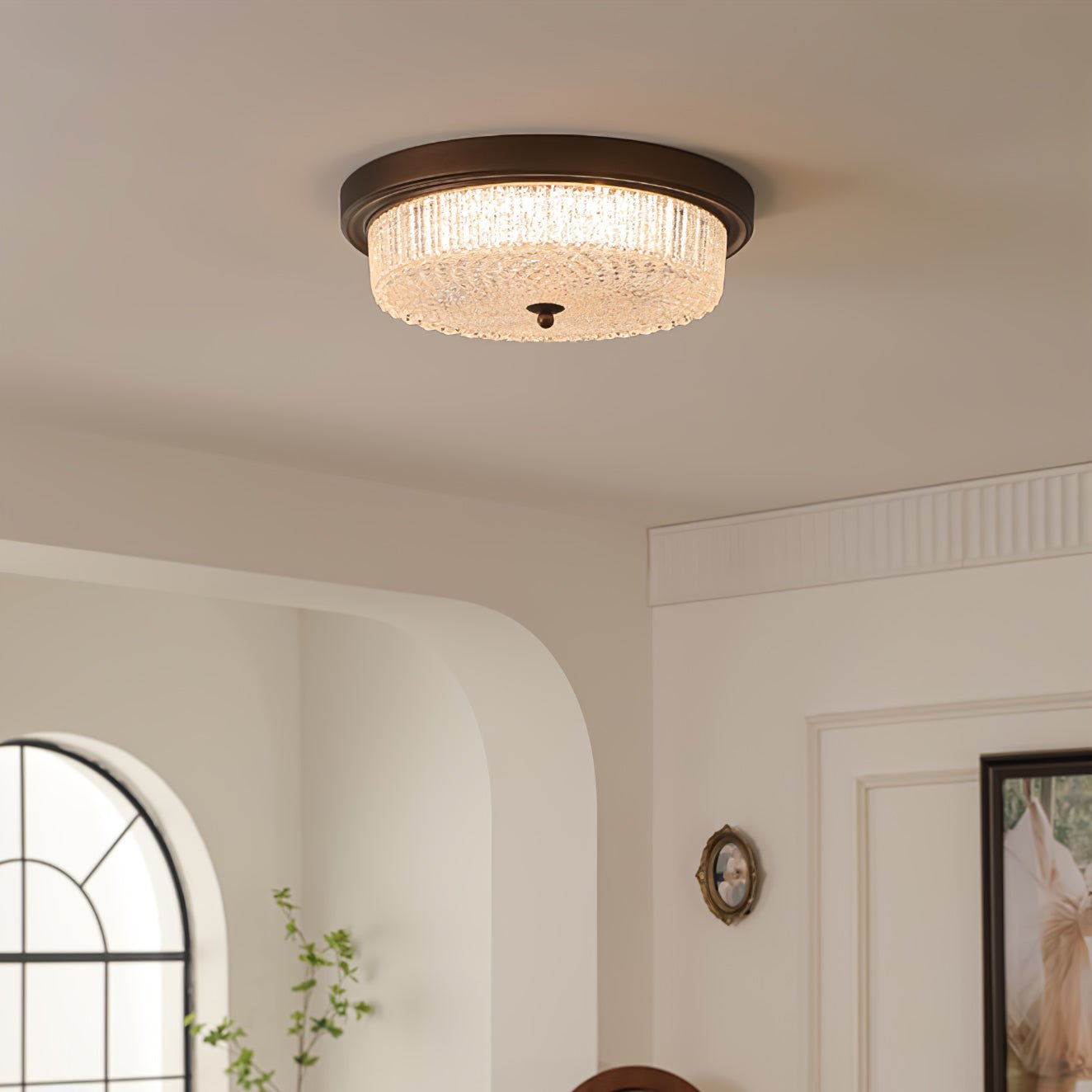 Ilsolen Nordic Art Classique Verre Plafonnier - Neutralighting