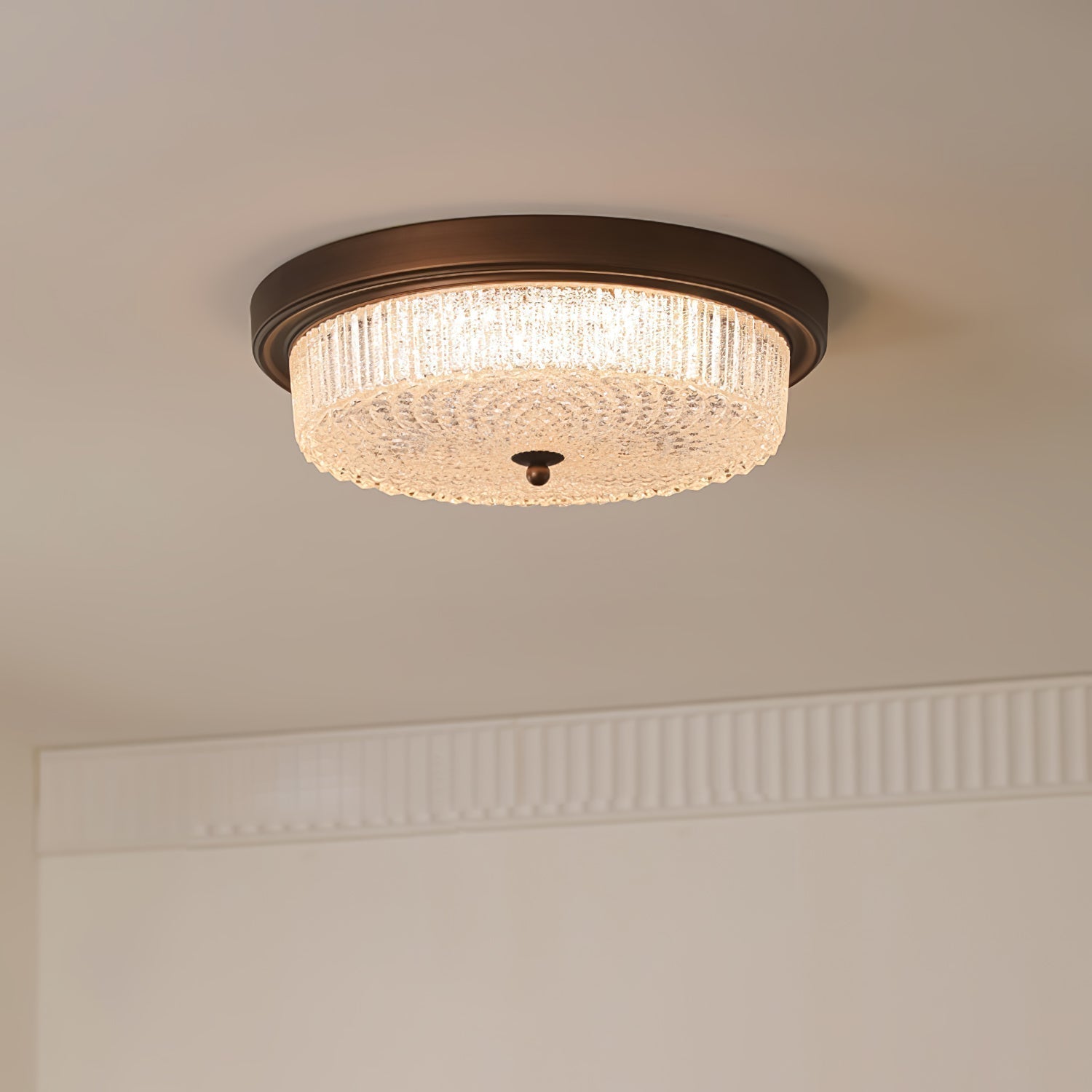 Ilsolen Nordic Art Classique Verre Plafonnier - Neutralighting