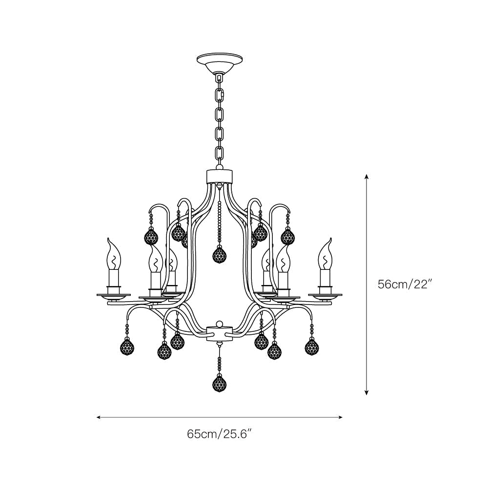 Ulliria Chandelier Laiton Cristal Luxe Postmoderne Salon - Neutralighting