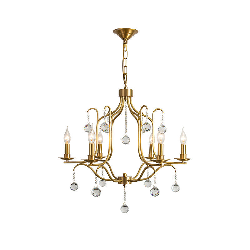 Ulliria Chandelier Laiton Cristal Luxe Postmoderne Salon - Neutralighting