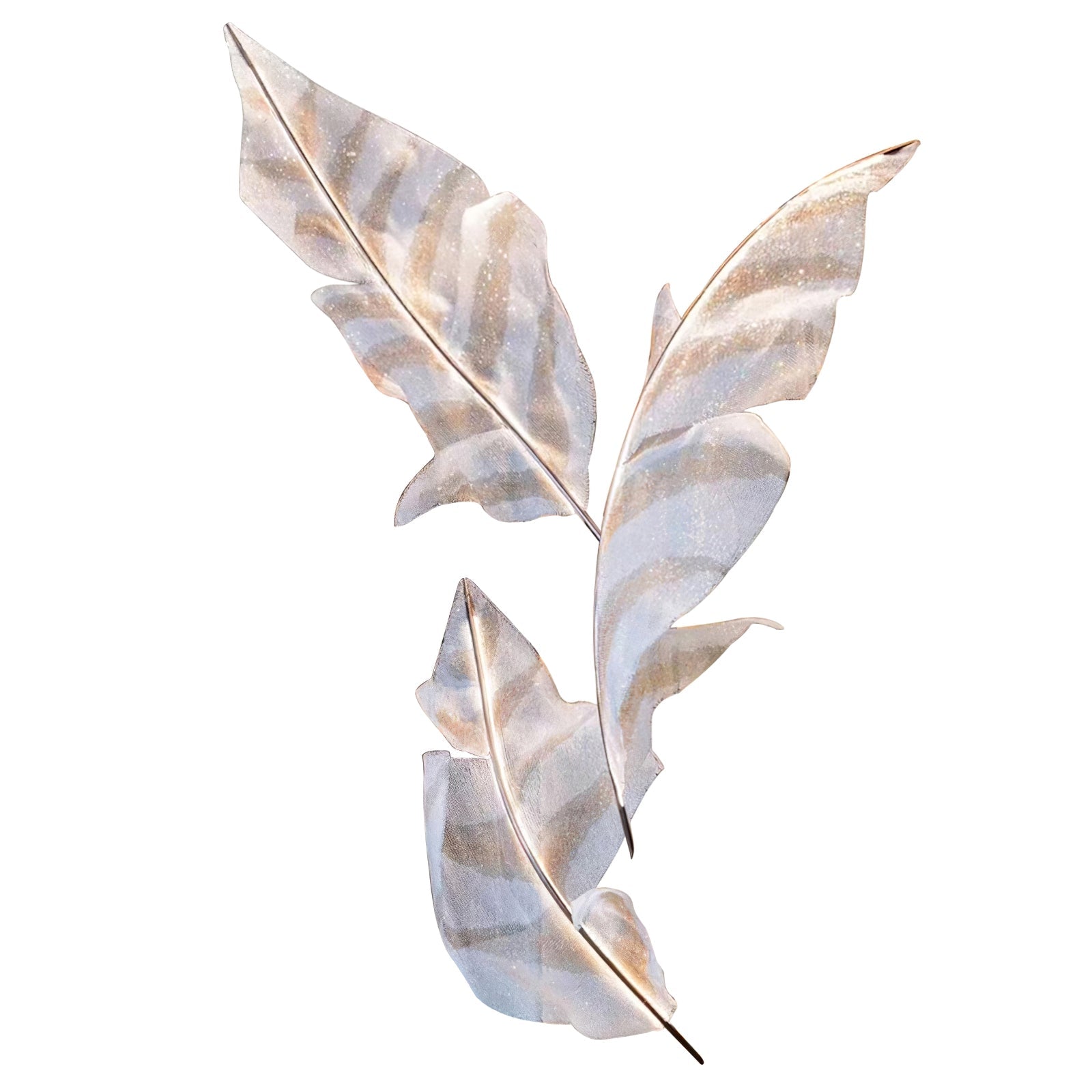 Zeshaen Chandelier en Verre Feuilles Tombantes Créatives - Neutralighting