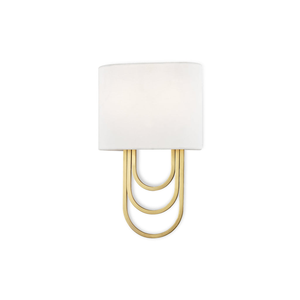 Evelaris Applique Murale Laiton Tissu Moderne Salon - Neutralighting