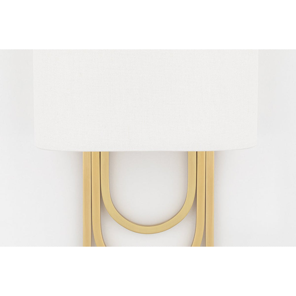 Evelaris Applique Murale Laiton Tissu Moderne Salon - Neutralighting