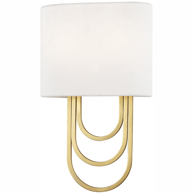 Evelaris Applique Murale Laiton Tissu Moderne Salon - Neutralighting