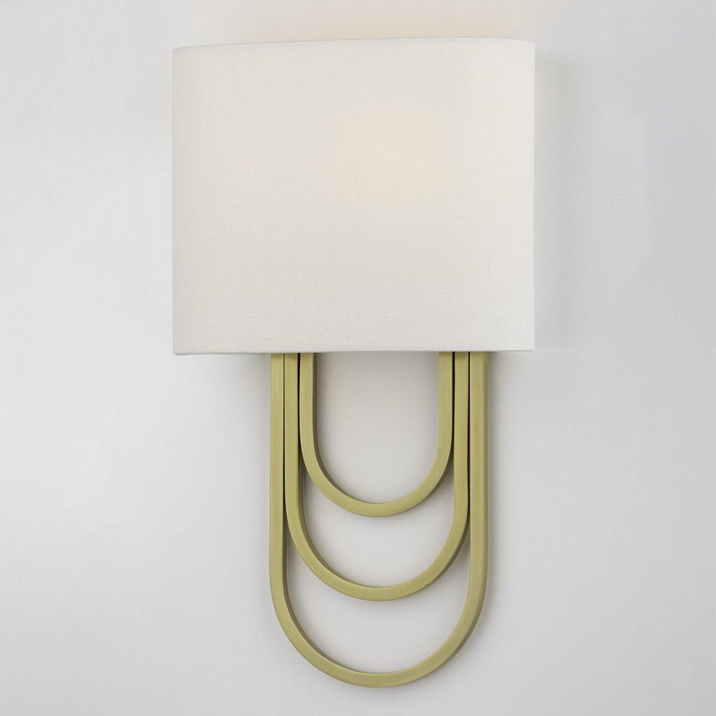 Evelaris Applique Murale Laiton Tissu Moderne Salon - Neutralighting