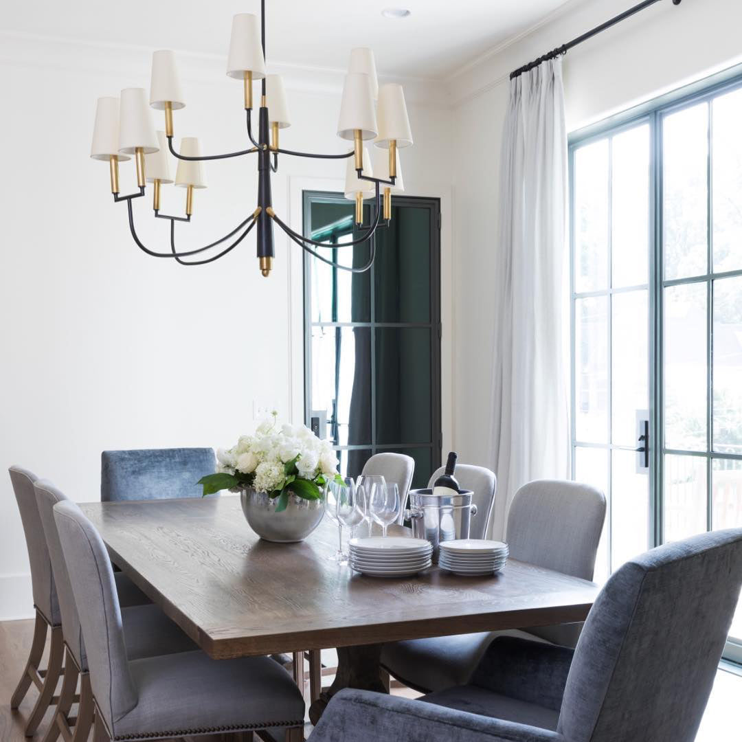 Lyshae Chandelier Laiton Tissu Industriel Vintage Salon - Neutralighting