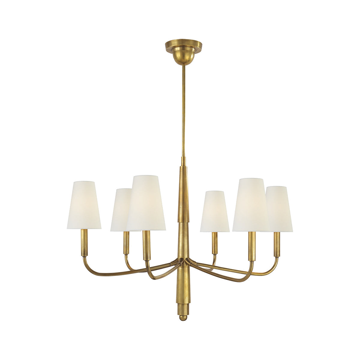 Lyshae Chandelier Laiton Tissu Industriel Vintage Salon - Neutralighting