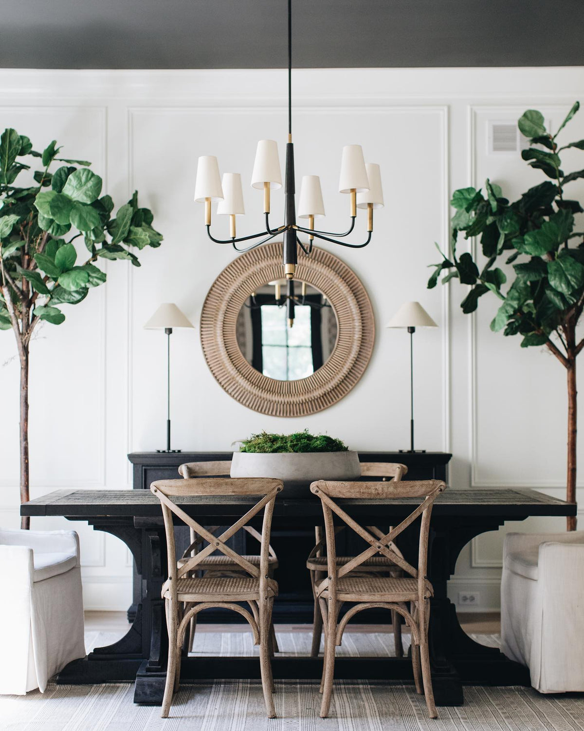 Lyshae Chandelier Laiton Tissu Industriel Vintage Salon - Neutralighting