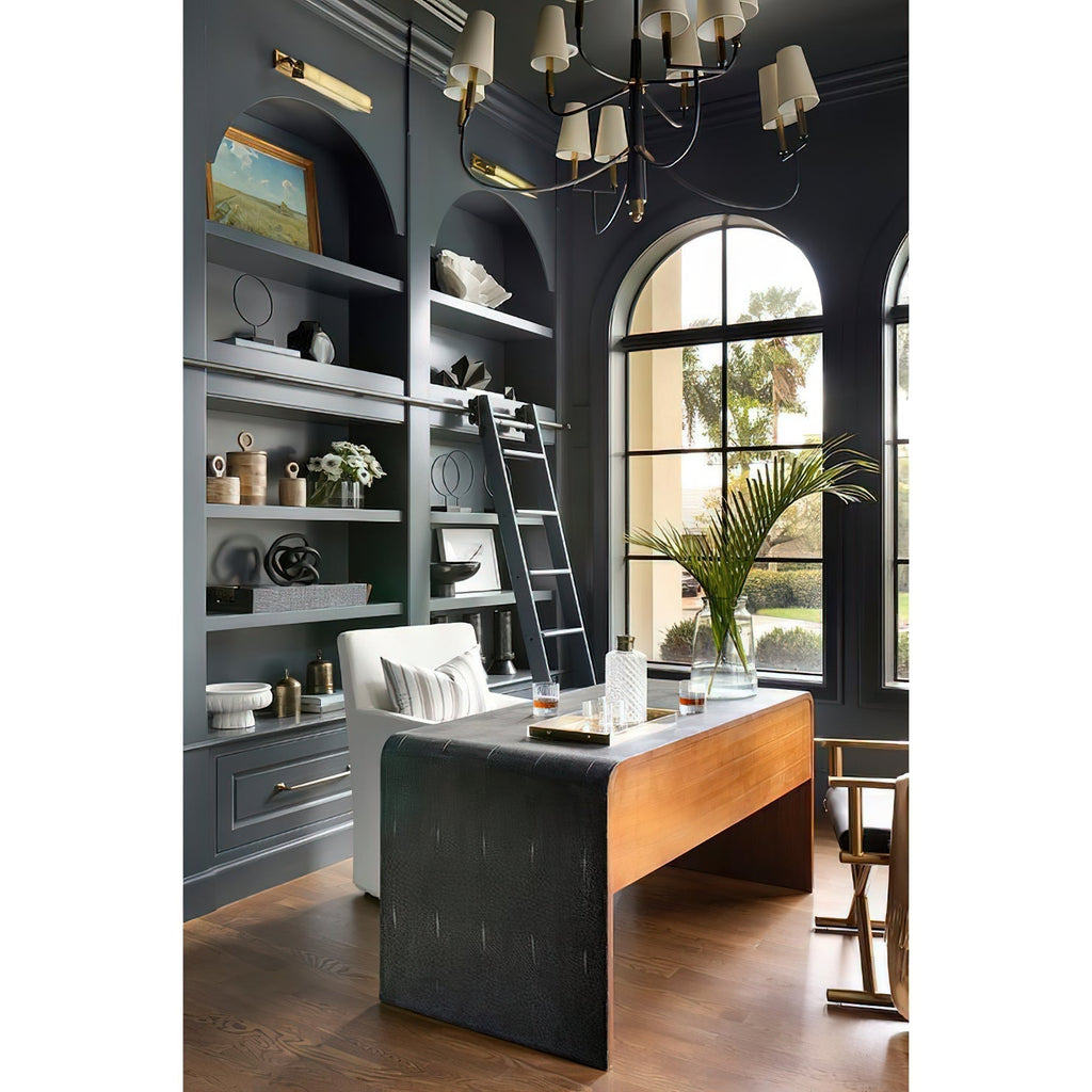 Lyshae Chandelier Laiton Tissu Industriel Vintage Salon - Neutralighting