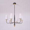 Lyshae Chandelier Laiton Tissu Industriel Vintage Salon - Neutralighting