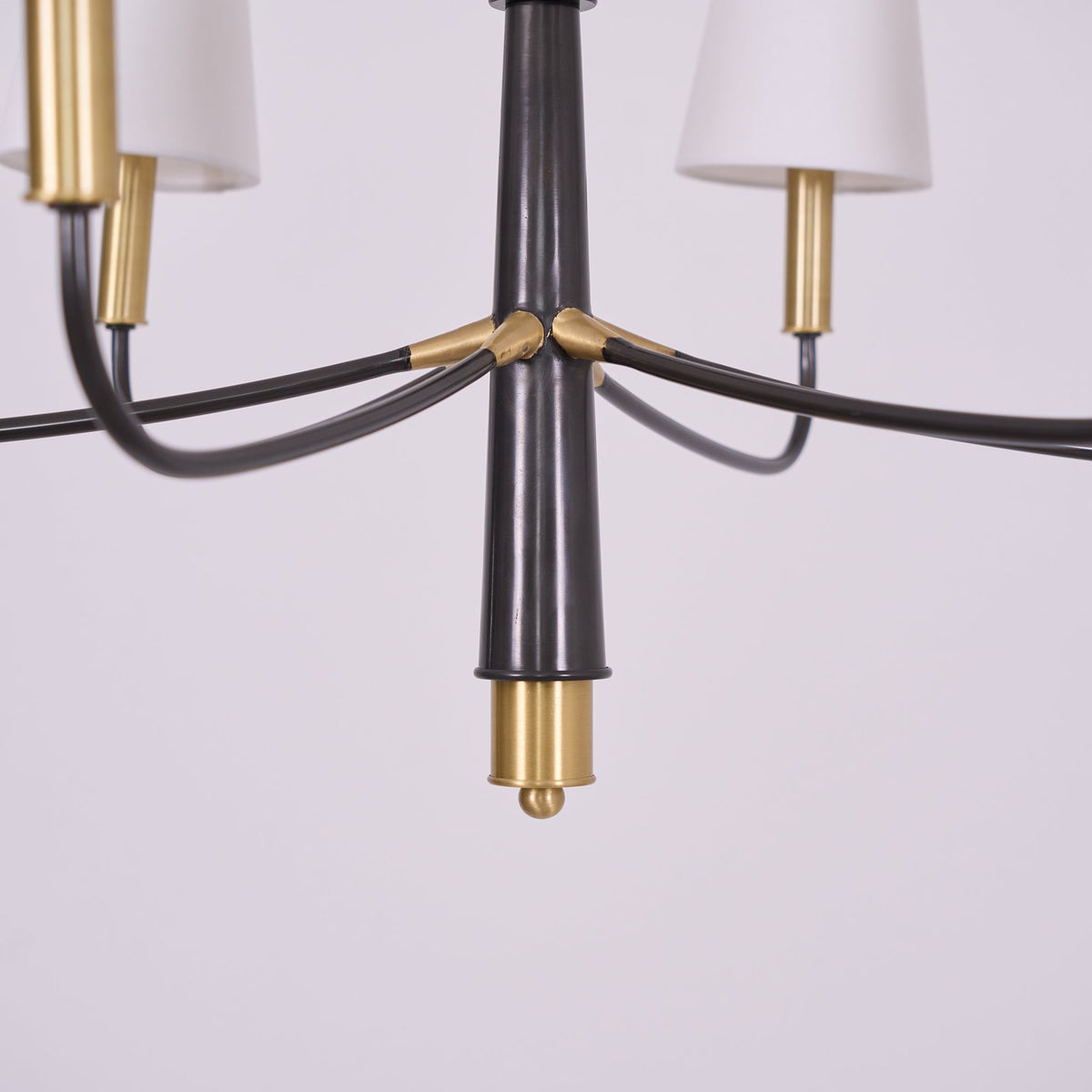 Lyshae Chandelier Laiton Tissu Industriel Vintage Salon - Neutralighting