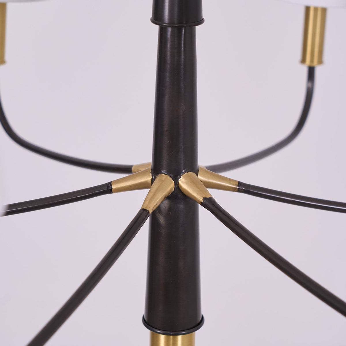 Lyshae Chandelier Laiton Tissu Industriel Vintage Salon - Neutralighting