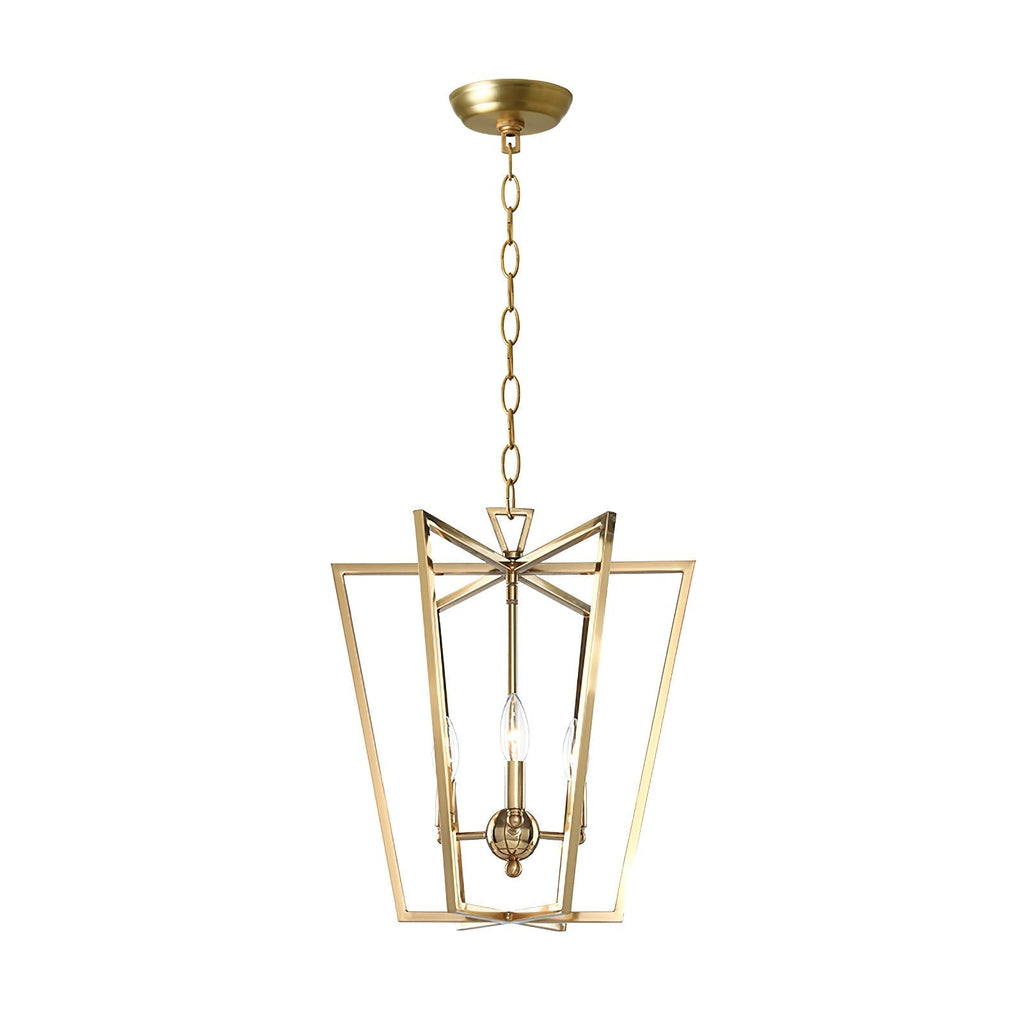 Lustra Chandelier Cadre Lanternes Doré - Neutralighting