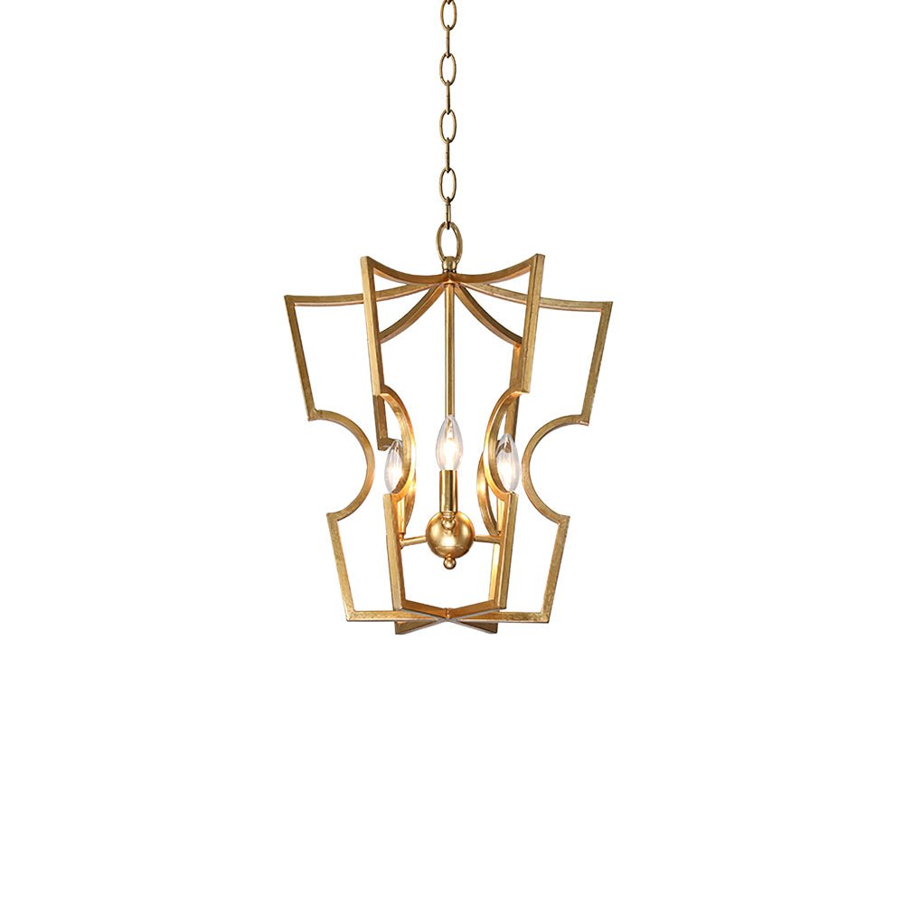 Lustra Chandelier Cadre Lanternes Doré - Neutralighting