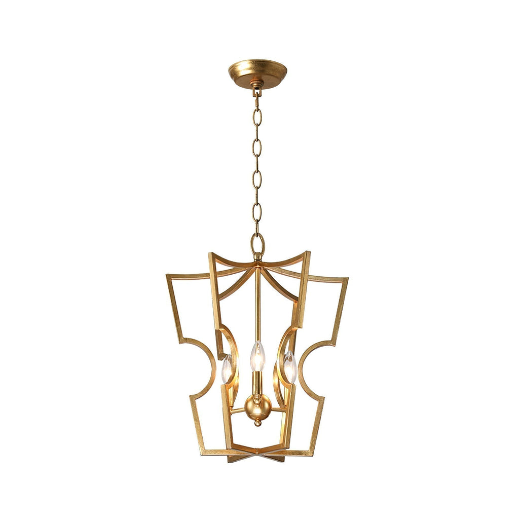 Lustra Chandelier Cadre Lanternes Doré - Neutralighting