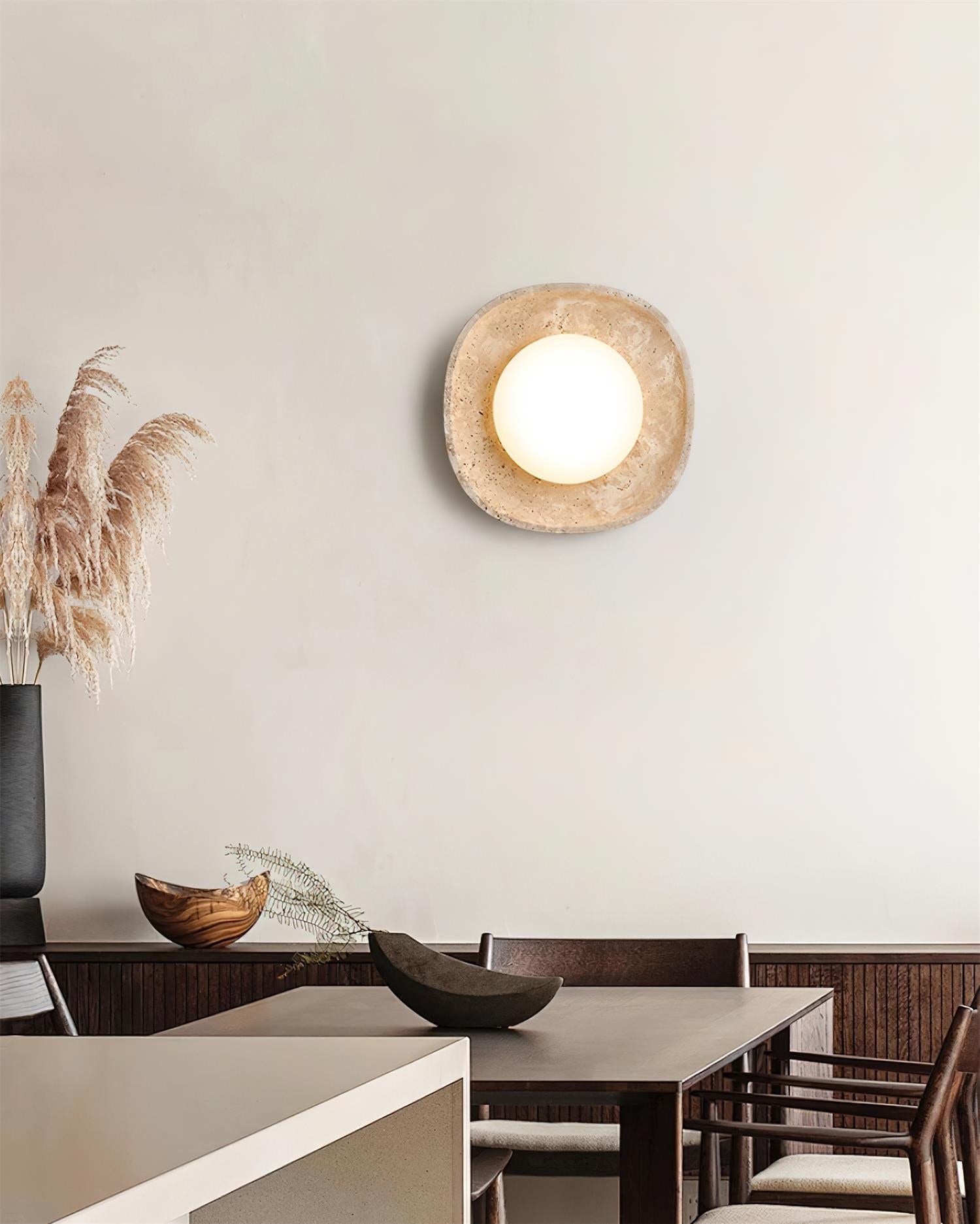 Ritta Applique Murale Travertin Globe - Neutralighting