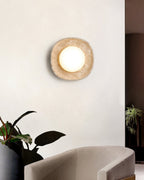 Ritta Applique Murale Travertin Globe - Neutralighting