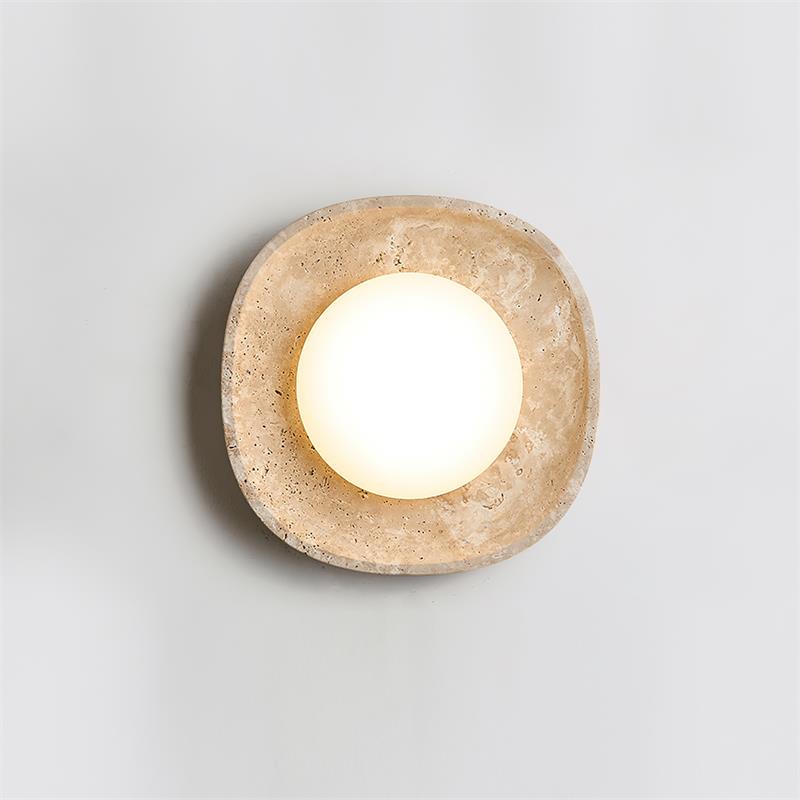 Ritta Applique Murale Travertin Globe - Neutralighting