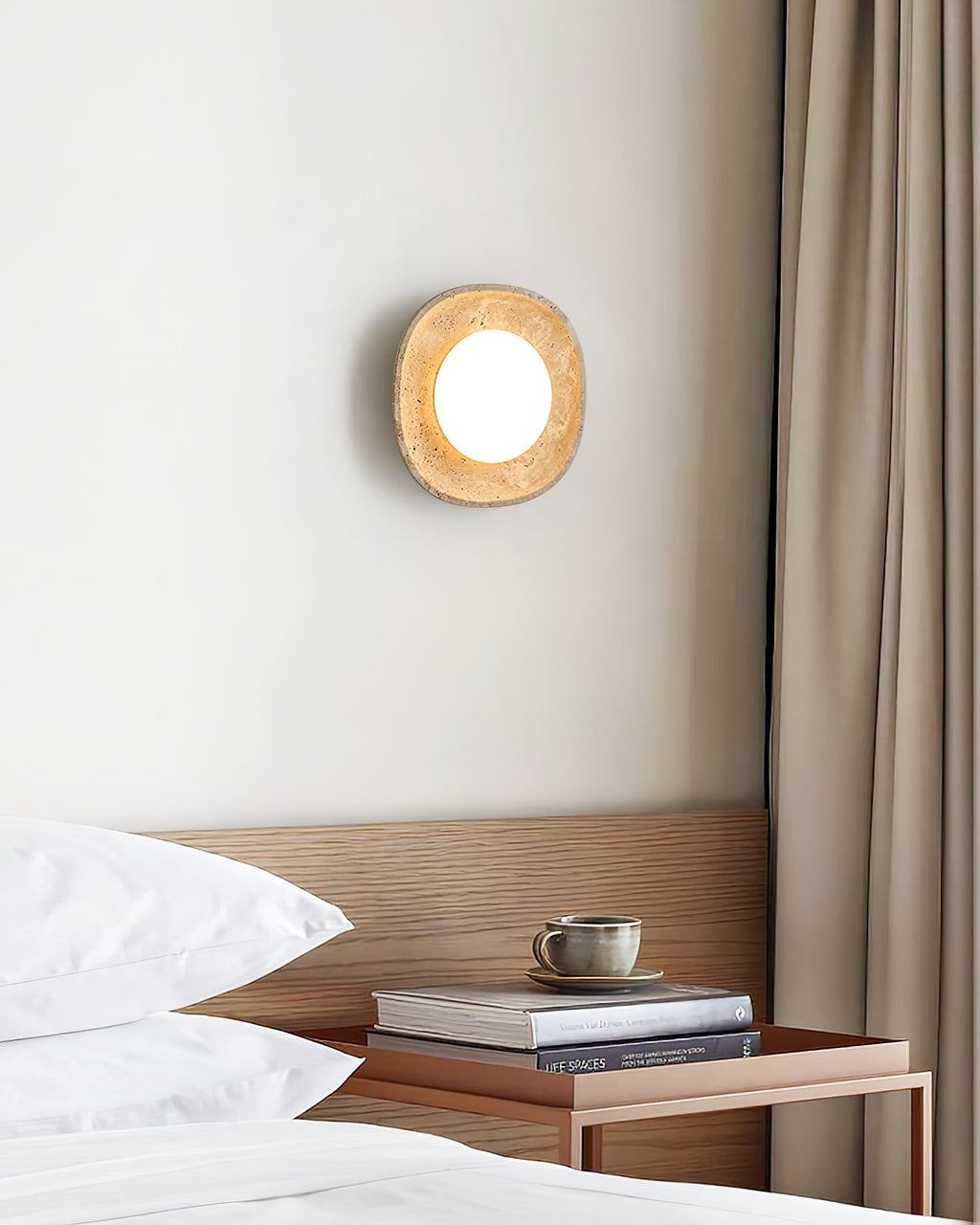 Ritta Applique Murale Travertin Globe - Neutralighting