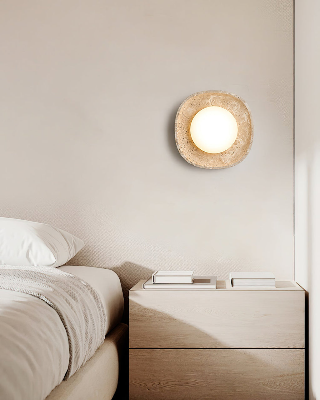Ritta Applique Murale Travertin Globe - Neutralighting