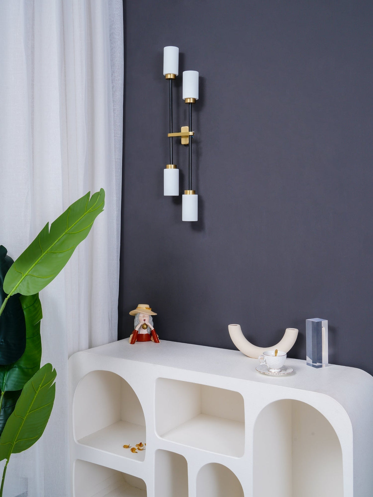 Lustra Applique Murale En Verre Cylindrique Linéaire - Neutralighting