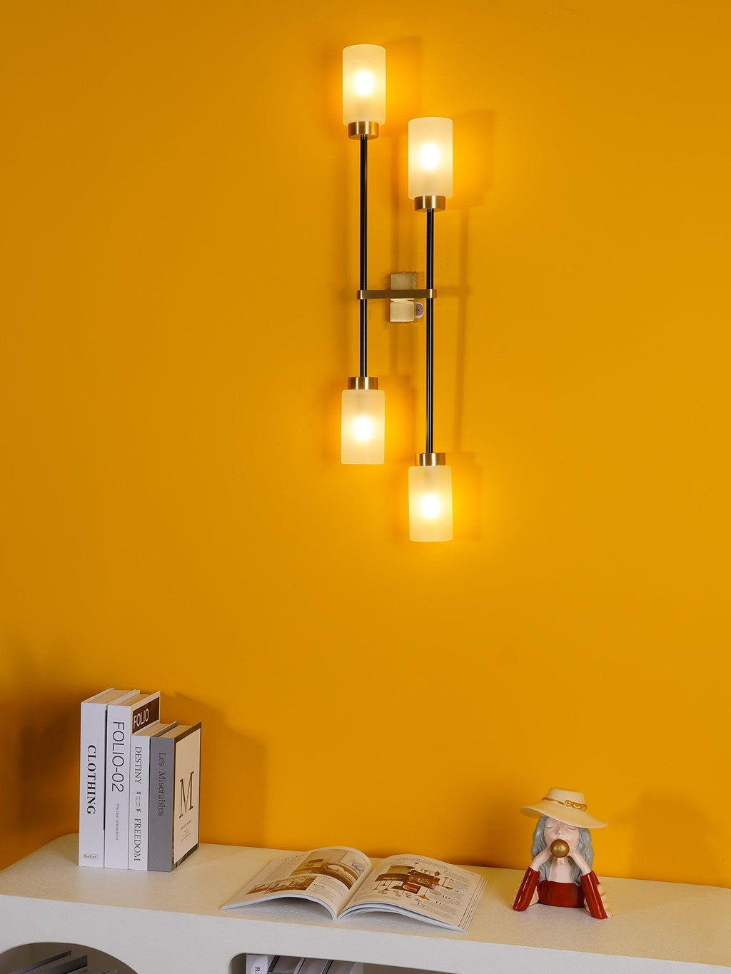 Lustra Applique Murale En Verre Cylindrique Linéaire - Neutralighting