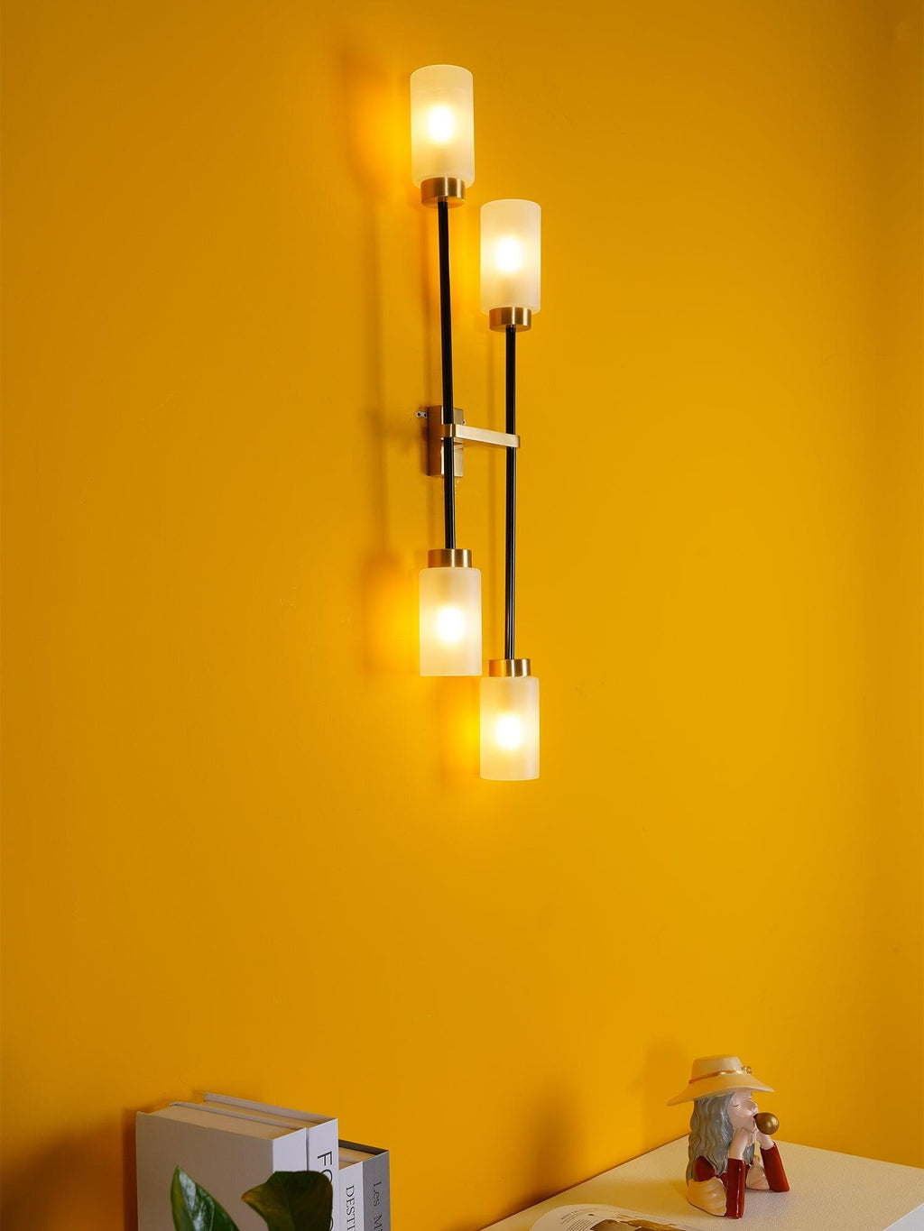 Lustra Applique Murale En Verre Cylindrique Linéaire - Neutralighting