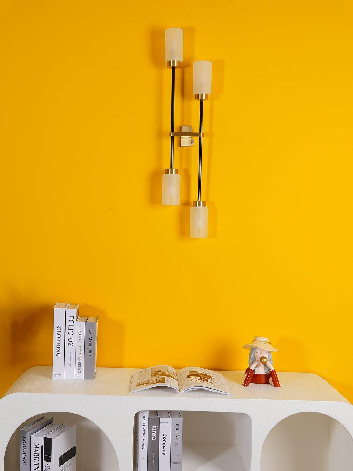Lustra Applique Murale En Verre Cylindrique Linéaire - Neutralighting