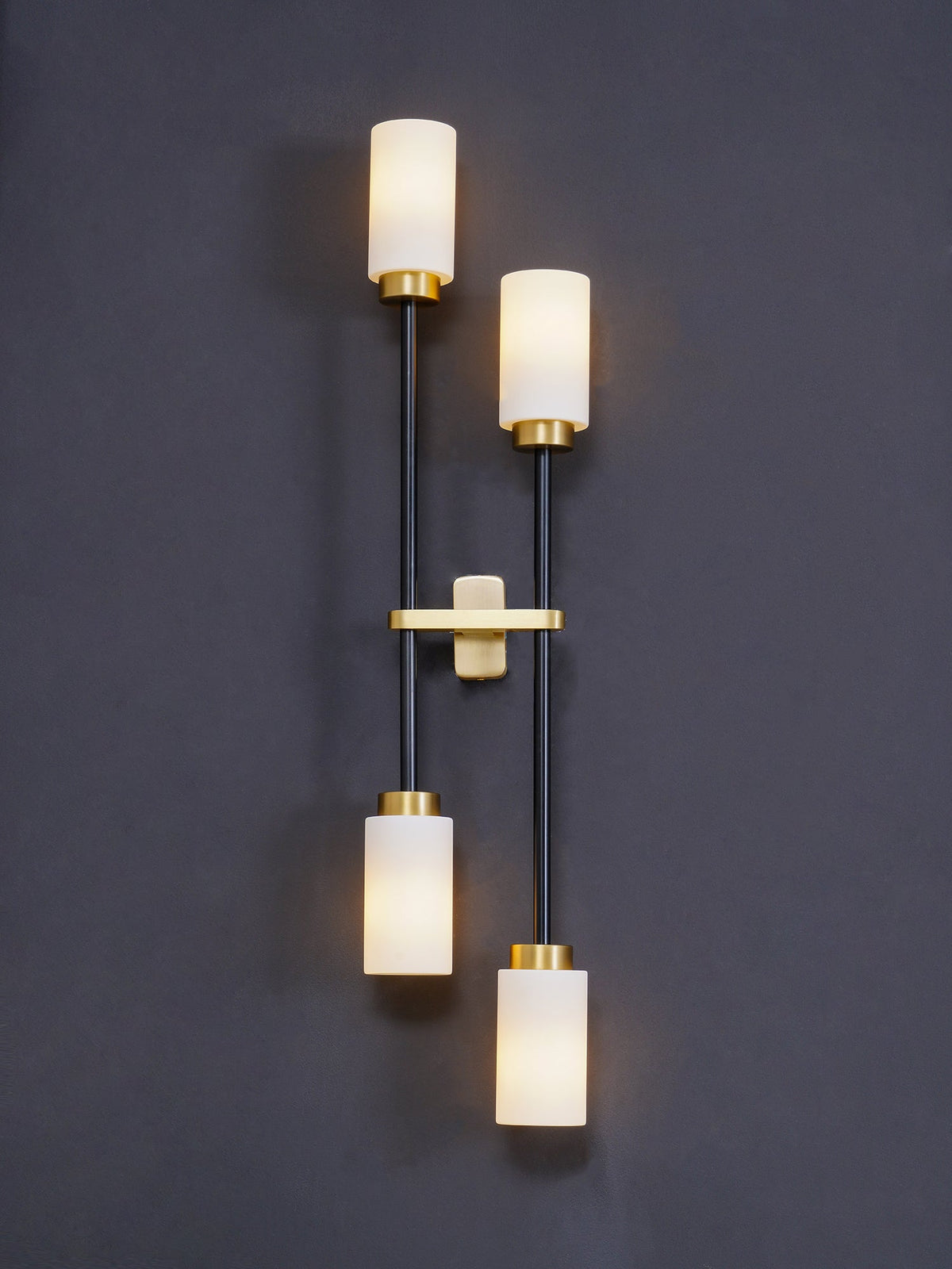 Lustra Applique Murale En Verre Cylindrique Linéaire - Neutralighting