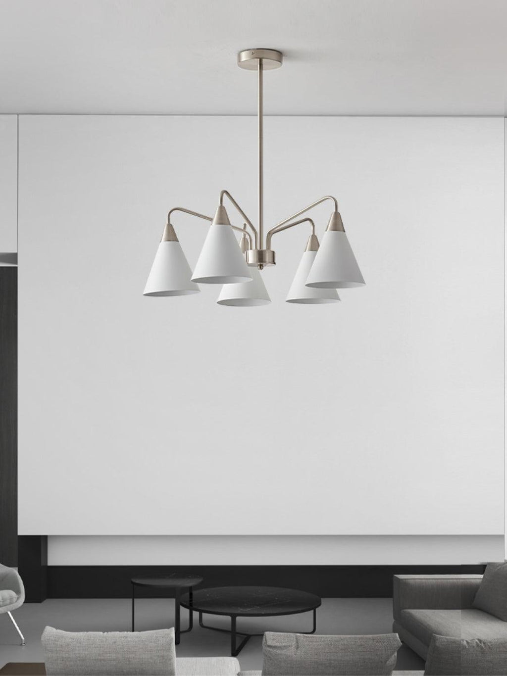 Elthaeth Premium Nordic Art Mode Cône Lustre - Neutralighting