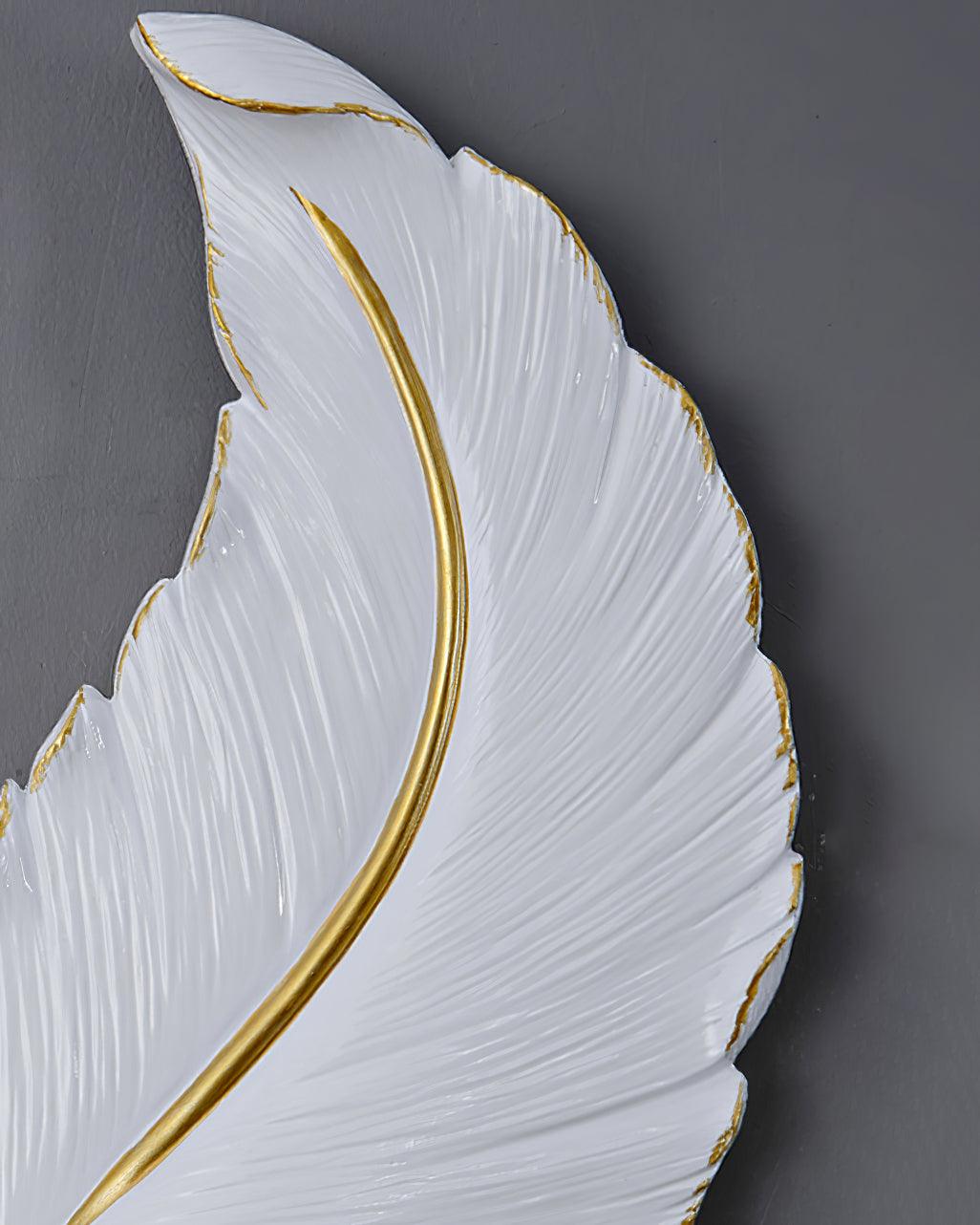 Cumare Applique Murale en Résine Plume Créativité Individuelle - Neutralighting