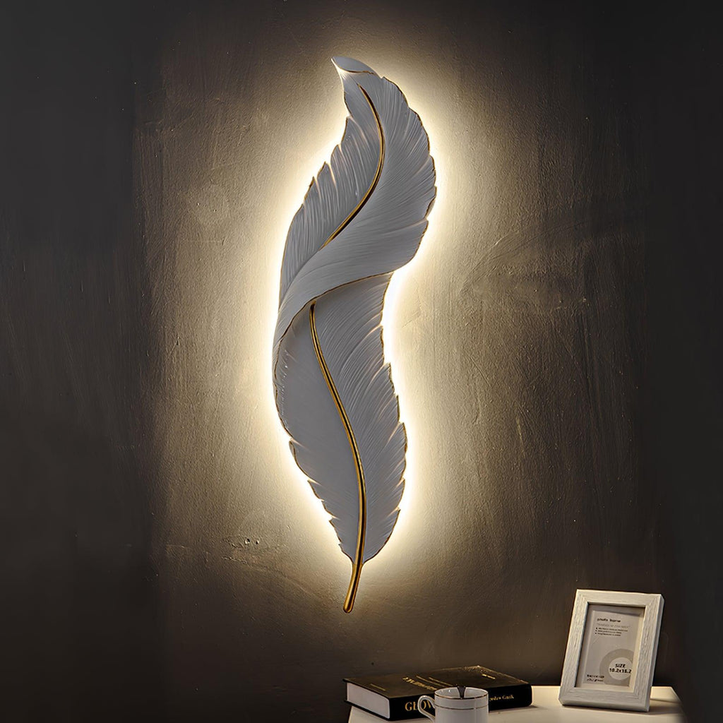 Cumare Applique Murale en Résine Plume Créativité Individuelle - Neutralighting