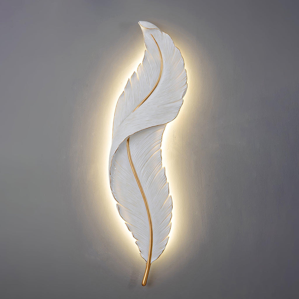 Cumare Applique Murale en Résine Plume Créativité Individuelle - Neutralighting