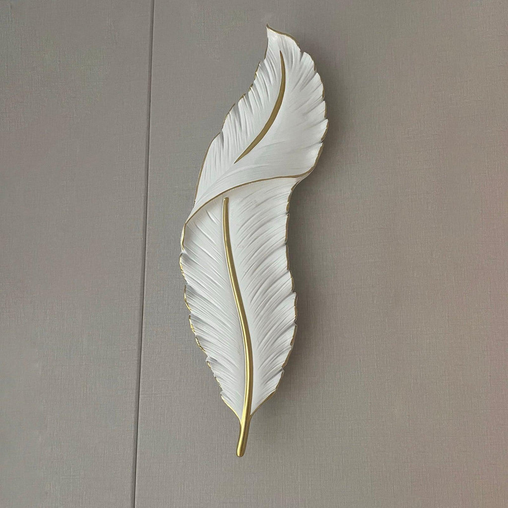 Cumare Applique Murale en Résine Plume Créativité Individuelle - Neutralighting