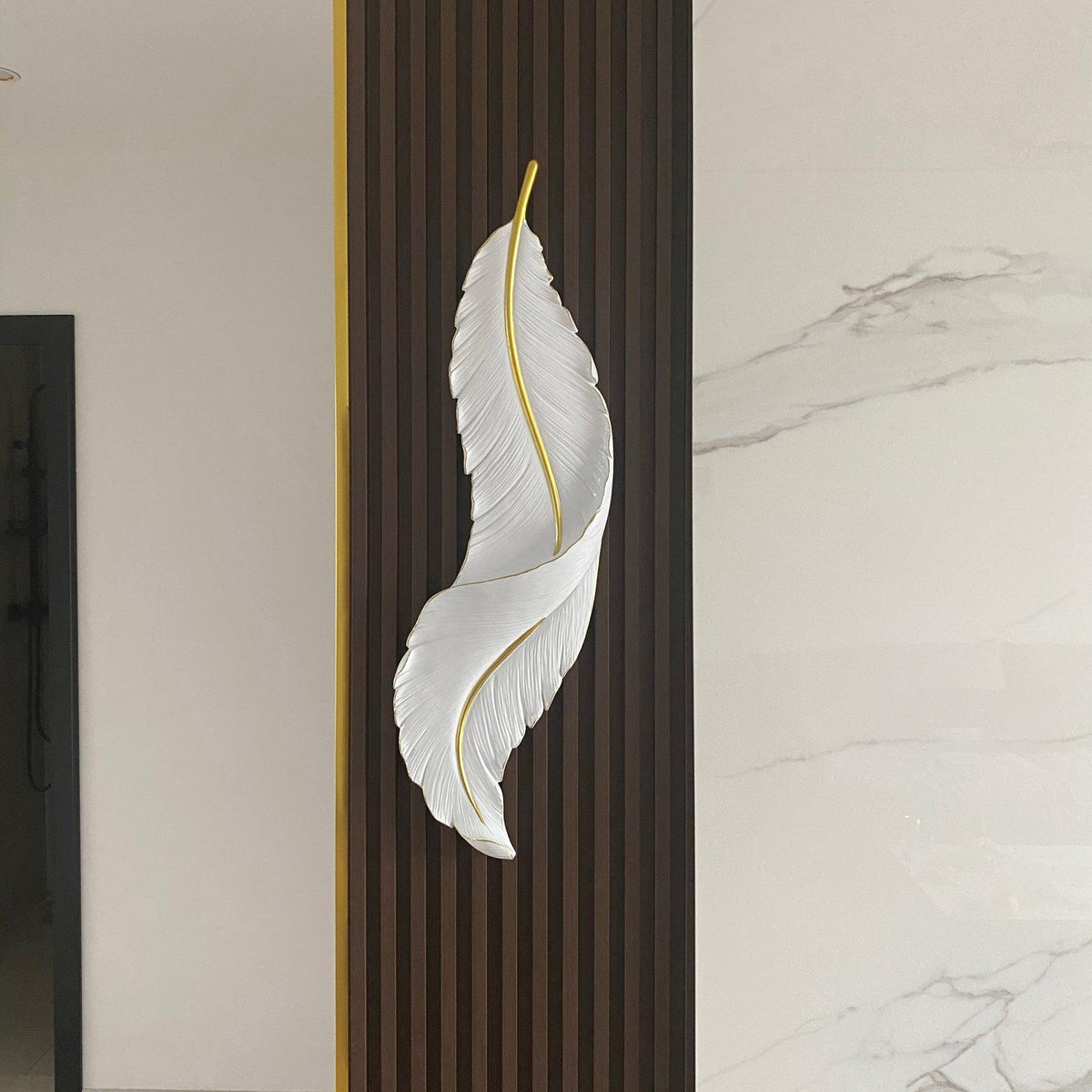 Cumare Applique Murale en Résine Plume Créativité Individuelle - Neutralighting