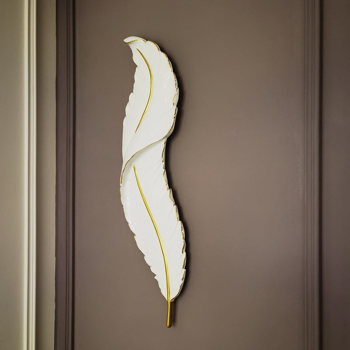 Cumare Applique Murale en Résine Plume Créativité Individuelle - Neutralighting
