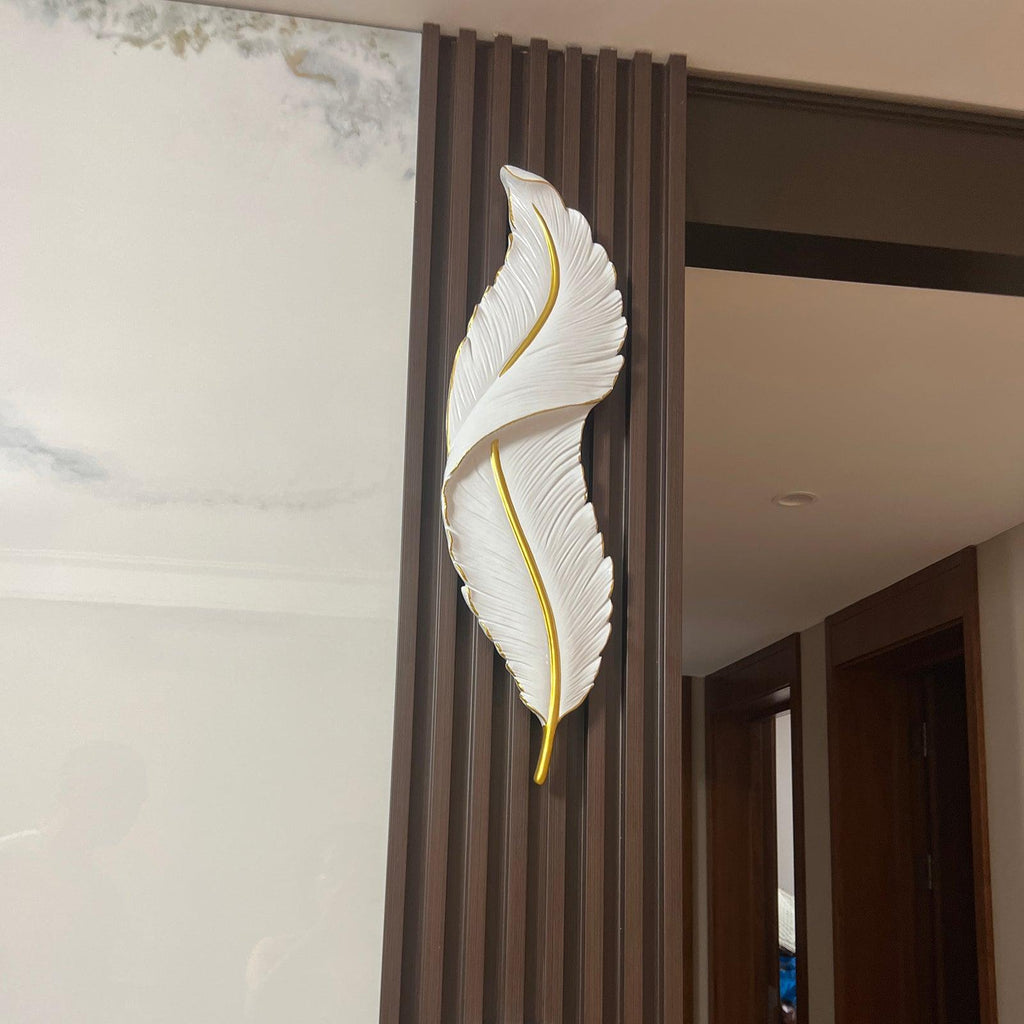 Cumare Applique Murale en Résine Plume Créativité Individuelle - Neutralighting