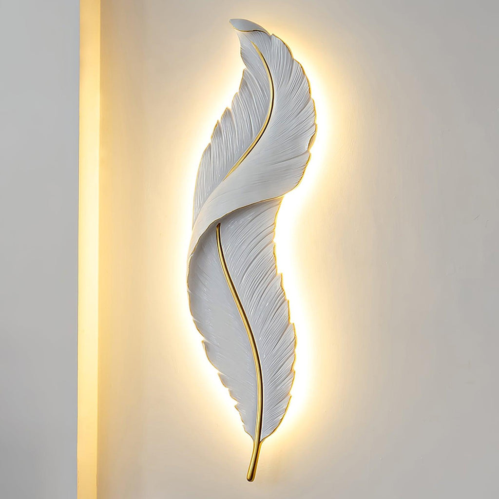 Cumare Applique Murale en Résine Plume Créativité Individuelle - Neutralighting