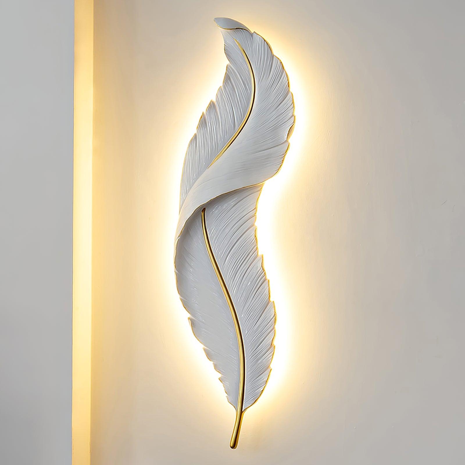 Cumare Applique Murale en Résine Plume Créativité Individuelle - Neutralighting