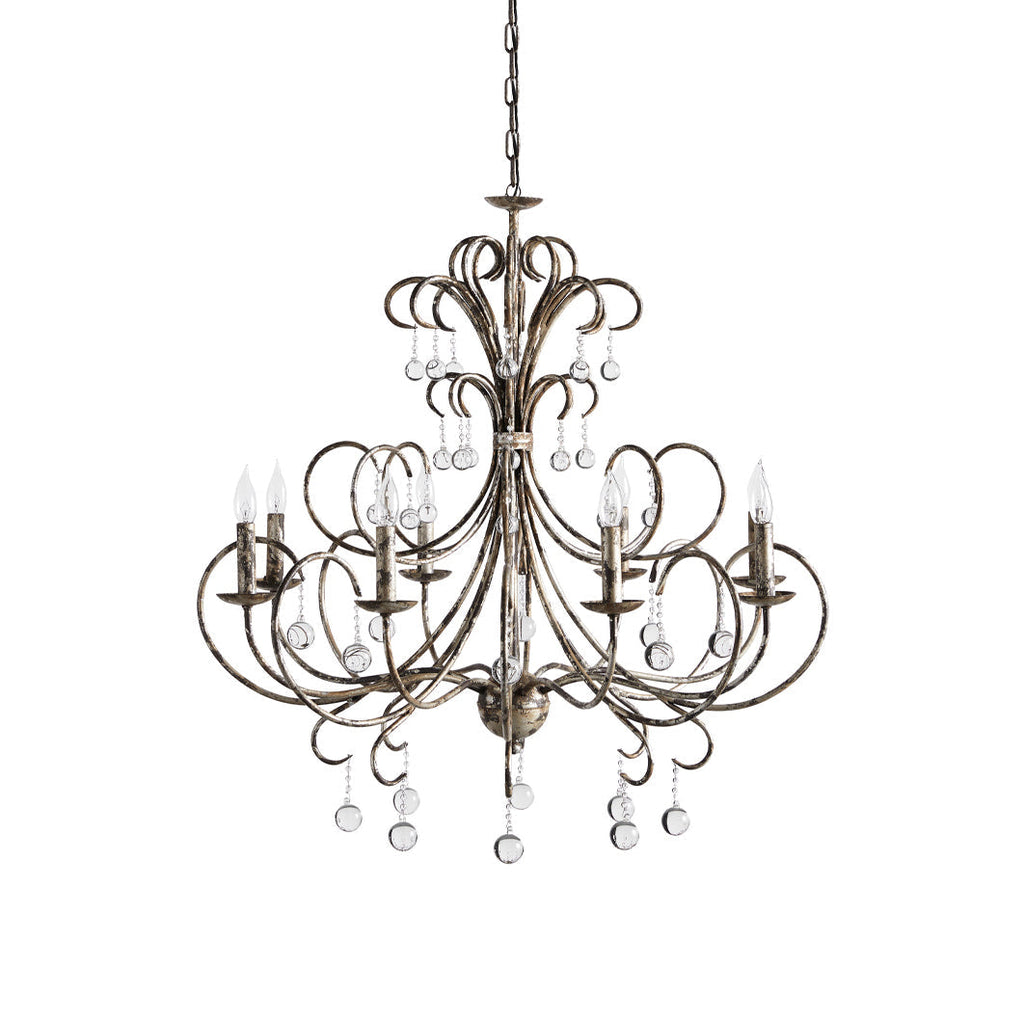 Ermira Chandelier Cristal Verre Luxe Postmoderne Salon - Neutralighting