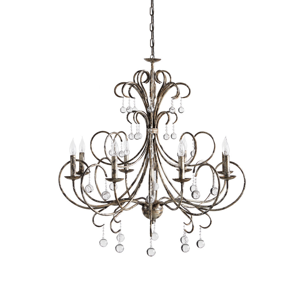 Ermira Chandelier Cristal Verre Luxe Postmoderne Salon - Neutralighting