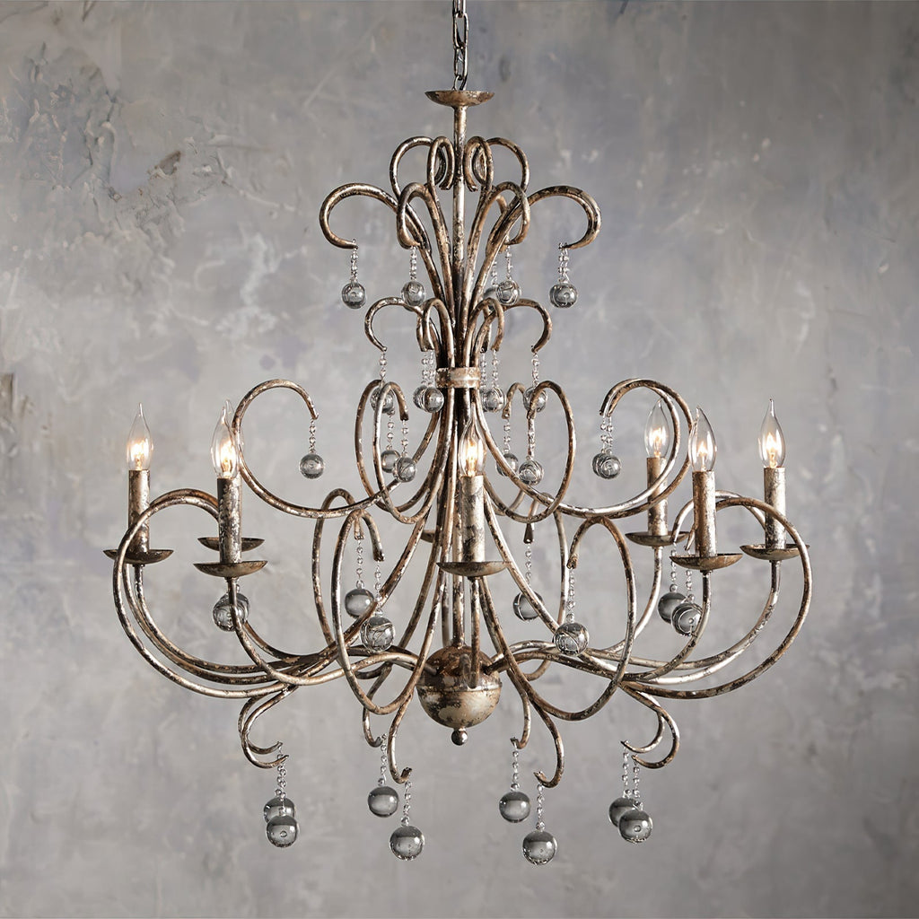 Ermira Chandelier Cristal Verre Luxe Postmoderne Salon - Neutralighting