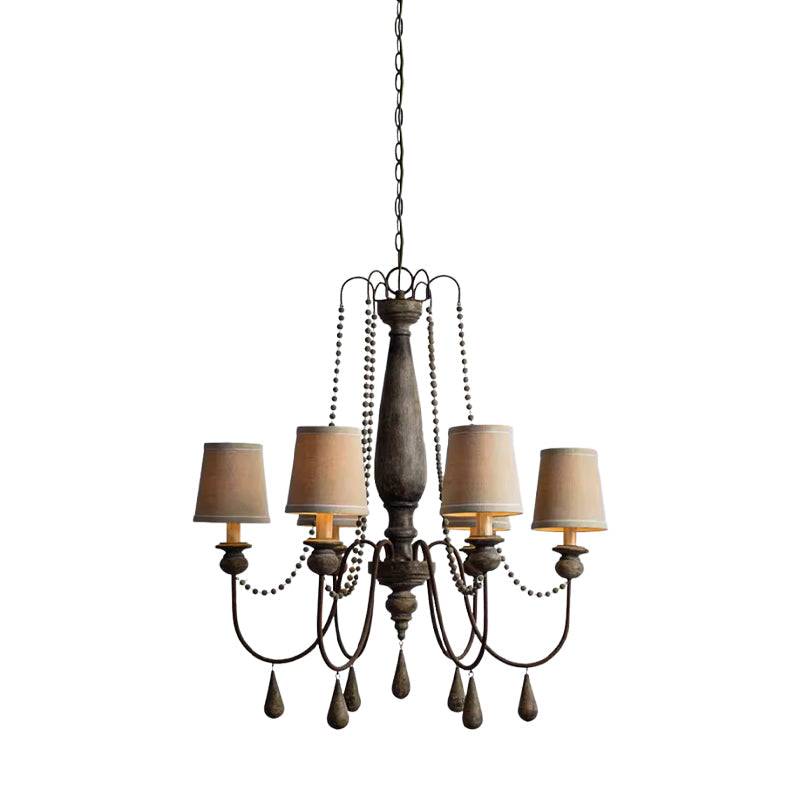 Arshaor Chandelier Bois Métal Luxe Postmoderne Salon - Neutralighting